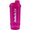 Šejkr BiotechUSA Wave + compact 500ml - růžový