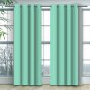 Jednofarebný záves - Mentolový Uchytenie závesu: Dekoračné krúžky