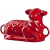Liatinový smaltovaný plech na pečenie GOURMETINA Lamb - Shadow red - Český Smalt - Český Smalt