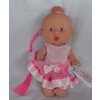 Panenka Nenotin - holčička Viky jako baletka v šatičkách s růžovým pruhem od španělské firmy Marina & Pau (Nenotin - 21 cm )