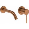 Rea Clif, umývadlová podomietková batéria, medená matná, REA-B5842
