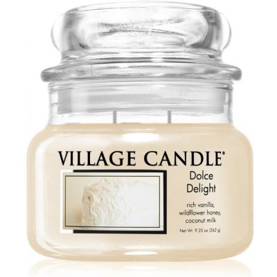 Village Candle Dolce Delight vonná sviečka (Glass Lid) 262 g