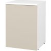 Dreja Nízka kúpeľňová skrinka FLOOR SND 40 - L01 Biela vysoký lesk / L19 Cream vysoký lesk / Levé