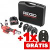 RIDGID MICRO Lisovačka RP 115 (AKU 12V) s troma micro čelusťami (V15-22-28) + 1x čeľusť ZADARMO (V, M, TH, U do 32mm)