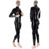 Latexový catsuit s uzamykateľnými zipsami - SO-B-CSH-B-PLAY (0.40 mm)