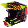 ALPINESTARS prilba S-M5 SOLAR FLARE, ALPINESTARS (žltá fluo/červená fluo/černá) - XL