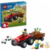 LEGO® City 60461 Červený traktor s prívesom a ovcami