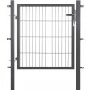 Jednokrídlová bránka Comfort pre plot zo zváraného pletiva antracit 80 x 100 cm