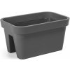 HowHomely Balkónový truhlík Lys 45 cm antracit