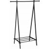 ModernHome YLT-0311 BLACK s policou čierny