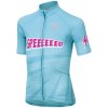 SPORTFUL Cyklistický dres s krátkym rukávom - SUPER GIRL - modrá 10Y