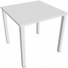 Pracovný stôl Uni, 80x75,5x80 cm, biela/biela