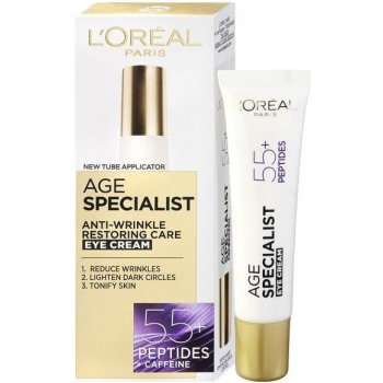 L'Oréal Age Specialist 55 očný krém proti vráskám 15 ml