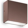 IdealLux 213323 TETRIS-1 AP1 vonkajšie nástenné svietidlo G9 1x15W IP44 kávová