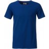 James & Nicholson (Daiber) Klasické chlapčenské tričko z biobavlny 8008B - Tmavá kráľovská modrá | XL