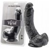 Get Real Dildo 20,5 Cm With Balls Black