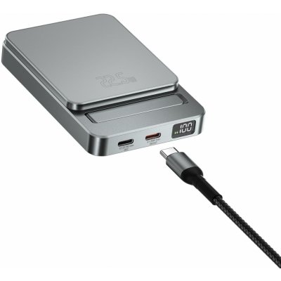 Powerbanka 4smarts Wireless OneStyle 5000mAh MagSafe compatible, grey (4S540707)