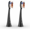 Náhradná hlavica k zubnej kefke TrueLife SonicBrush K-series heads Whiten black 2 pack (TLSBK150UVHWT)