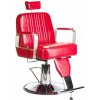 Holičské kreslo HOMER BH-31237 – barber kreslo s hydraulikou, červené