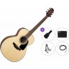 Takamine GLN12E Premium SET Natural Satin Elektroakustická gitara Jumbo