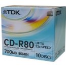 TDK CD-R 700MB 52x, 10ks