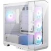 MSI Case MSI skříň MAG PANO M100R PZ White/ bez zdroje/ levé a přední sklo/ 4x 120 mm A-RGB fan/ 1x USB-C/ 1x USB3.2/ bílá 306-7G24R28-HH9