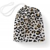 Biante Bavlnený vak/vrecko na prezuvky Sandra SA-409 Leopardí vzor na bielom
