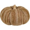 Clayre & Eef Hnedo-béžová látková dekorácia tekvice Pumpkin XXL - Ø 25*16 cm - Clayre & Eef