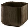 Květináč Keter Cube Planter M whiskey hnědý