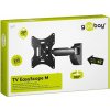 Goobay EasyScope M - teleskopický držiak na stenu pre TV a monitory s uhlopriečkou do 107cm (42'') , čierny