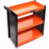 Kraft&Dele Dielenský vozík s 3 policami Black/Orange KD365