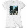 The Beatles Tričko Abbey Road & Logo Womens White M