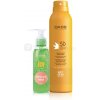 BABÉ SUN Opaľovací sprej SPF 50 + Aloe vera gél transparentný sprej na mokrú pokožku s ochranným faktorom 200 ml + darček: gél 90 ml