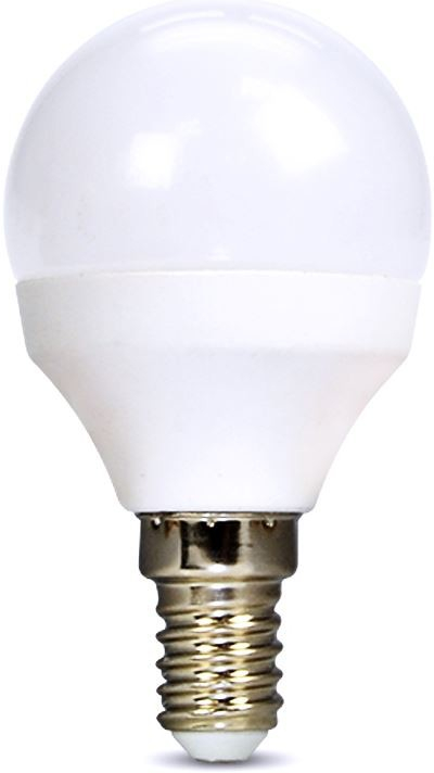 Solight LED žiarovka , miniglobe, 4W, E14, 3000K, 340lm, biele prevedenie