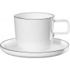 Šálka na kávu Á TABLE NOIRE 200 ml, ASA Selection, fine bone china, 200ml, slonová kosť čierna