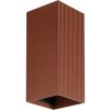 FARO Barcelona FARO 40568 - Nástenné svietidlo SOLE 2xGU10/8W/230V tehlová vrúbkovaná hranatý FA40568 + záruka 3 roky zadarmo + záruka 3 roky zadarmo