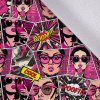 Takoy Jarný softshell premium pop art pink komiks-NS-15206