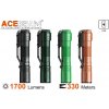 Acebeam Defender P15 + 1x IMR 18650 3100mAh 15A 3,6V, Magnetické-USB nabíjanie Farba tela: Oranžová