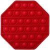 Pop It - Antistresová hračka - Oktagon Červený