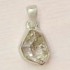 Nefertitis Herkimer diamant prívesok striebro Ag 925 LOT187 NF53127 - 1,1 cm, 1,8 g
