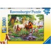 Ravensburger Puzzle Kone pri rieke XXL 300 dielikov