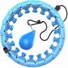 Hula hoop so záťažou a masážnou funkciou modrá