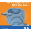 Club3D CAC-3030 magnetický USB-C 240W PD3.1 2m modrý