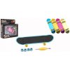 Teddies Skateboard prstový šroubovací plast 9cm s doplňky 4 barvy v krabičce 14x14x4cm