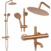 Rea Lungo, sprchová súprava s termostatickou batériou, medená matná, REA-P8807