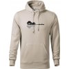 Gitara príroda - Mikina pánska Cape s kapucňou - 3XL ( Ľadovo sivá )