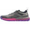 Dámska bežecká obuv Mizuno Wave Ibuki 4 Ghost Gray/High-Vis Pink/Purple Punch UK 7