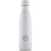 Termo fľaša z nerezovej ocele COOL BOTTLES Mono White trojvrstvová 500 ml