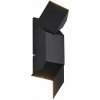 Matne čierne LED nástenné svietidlo Raglan – Trio