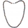 Perlový náhrdelník Oval 7 AA tmavý